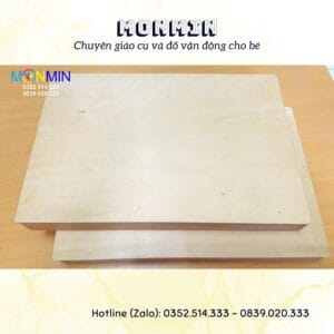 Chữ gỗ - Giáo cụ ngôn ngữ Montessori