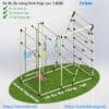 Xà đu đa năng cho bé Dinktech - Thang vận động đa chức năng dành cho bé