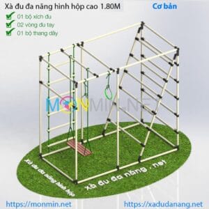 Xà đu đa năng cho bé Dinktech - Thang vận động đa chức năng dành cho bé