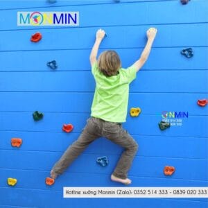 Mấu leo núi trẻ em Monmin gắn tương trong nhà, ngoài trời