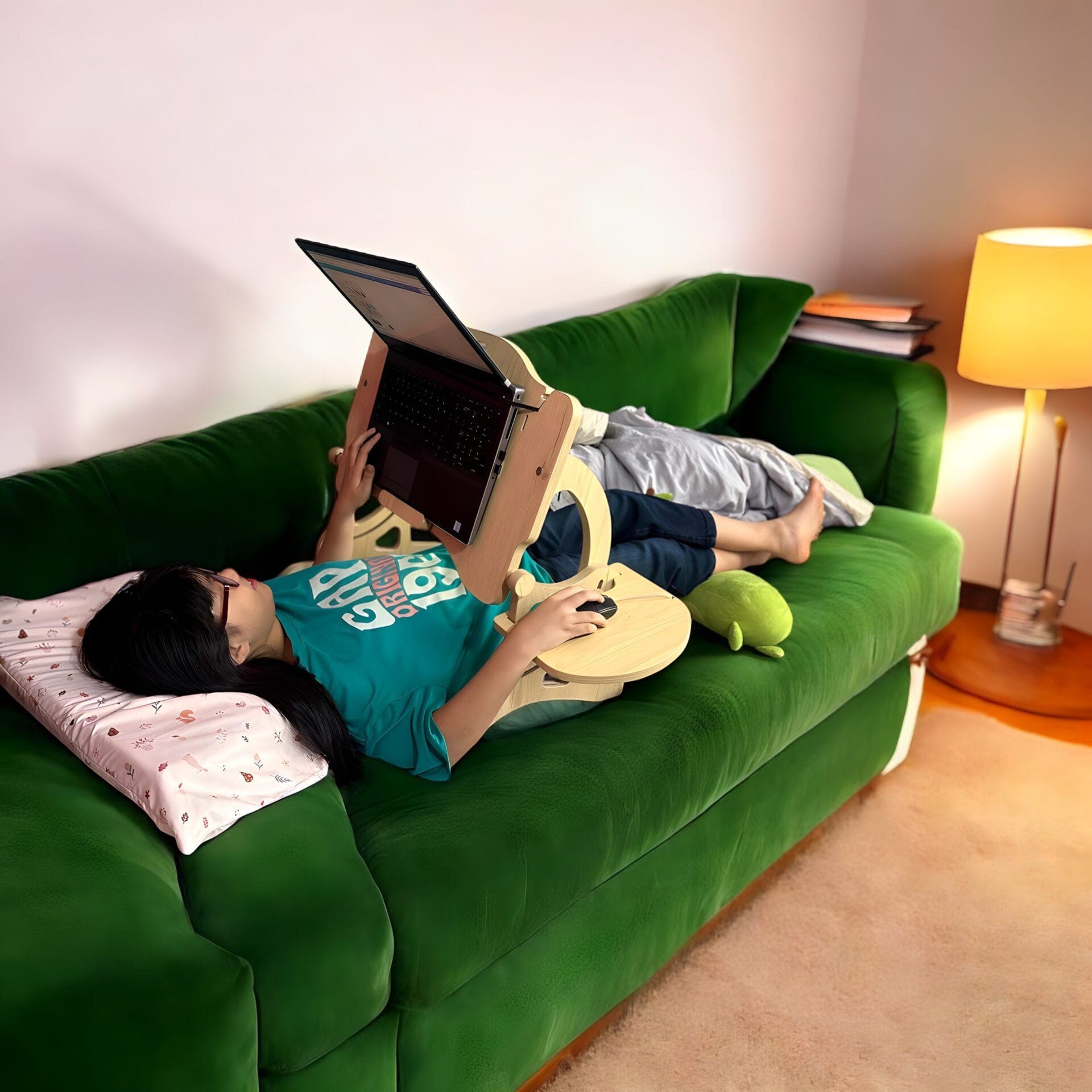 Làm việc trong tư thế nằm